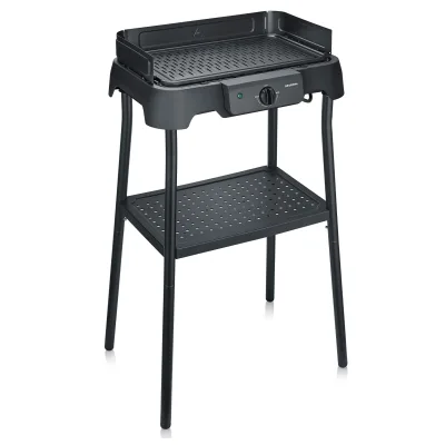 SEVERIN PG 8596 Standgrill (2000 Watt, Kunststoff, Grillfläche: 39 x 23 cm)