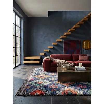 Shaggy-Teppich Berber Marineblau 160 x 230 cm - TAFRAUT   Kadima