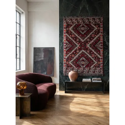 Shaggy-Teppich Boho Rot 200 x 300 cm - TAFRAUT   Kadima Design