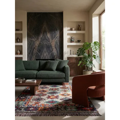 Shaggy-Teppich Erdtöne Bunt 133 x 190 cm - TAFRAUT   Kadima Design