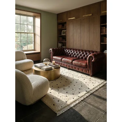 Shaggy-Teppich Pflegeleicht Creme 160x230 cm - ATRIO   Kadima Design