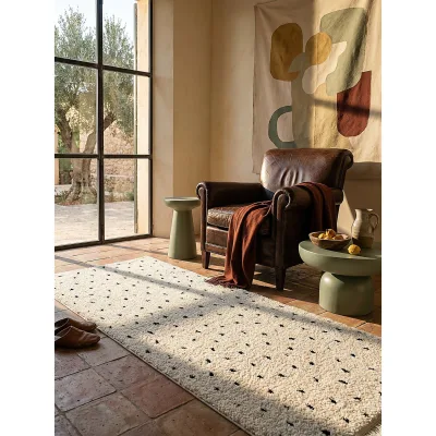 Shaggy-Teppich Pflegeleicht Creme 80x150 cm - ATRIO   Kadima Design