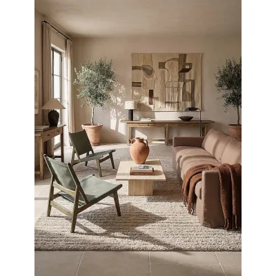 Shaggy-Teppich Polypropylen Beige 160x230 cm - ATRIO   Kadima Design
