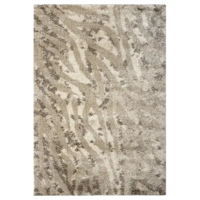 Kadima Design Hochflorteppich Beige 80x150 cm