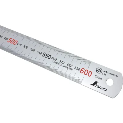 Shinwa 13137 Edelstahllineal 60 cm – mit Pick-Up