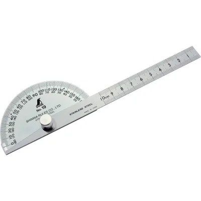 Shinwa 62480 Gradmesser No.19, Winkelmesser 90°, 10cm