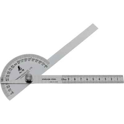 Shinwa 62490 Gradmesser No.19, Winkelmesser 90°, 10cm