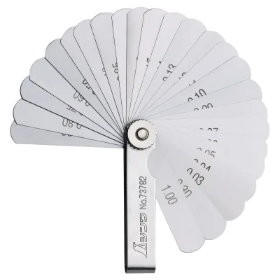 Shinwa 73782 Fühlerlehre 65 mm mit 25 Fühlern