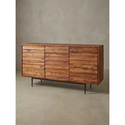 Sideboard – Massivholz, 150x81x41 cm, 3 Türen, Landhausstil, groß