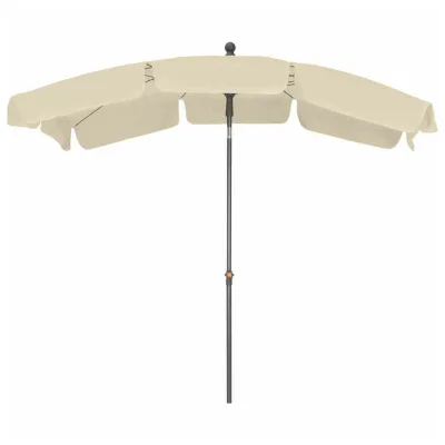 Siena Garden Tropico Mittelstockschirm anthrazit/natur 210x140cm Gestell Stahl anth