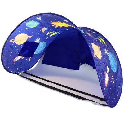 Sleepfun Tent® Betthimmel Pop up Zelt - Betttunnel Planet Party