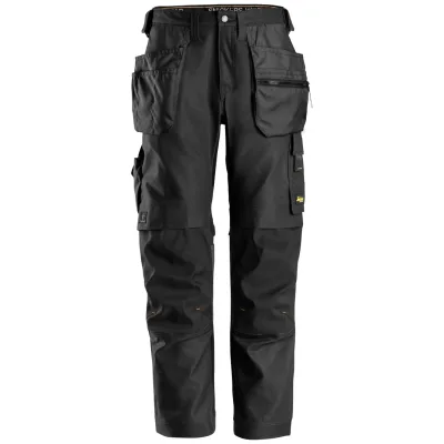 Snickers Workwear AllroundWork Canvas+ Stretch Arbeitshose mit Holstert. 6224 Gr. 48 schwarz