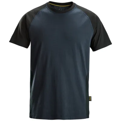 Snickers Workwear T-Shirt 2550 Gr. L navy/schwarz