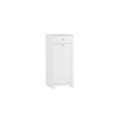SoBuy Badunterschrank mit 1 Schublade Weiß 40x38x90cm Funktional