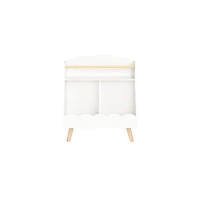 SoBuy Kinderregal mit 3 Fächern Weiß Modern
