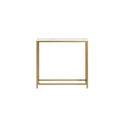 SoBuy Konsolentisch Flur Gold 80x29,5x74,5cm Vintage