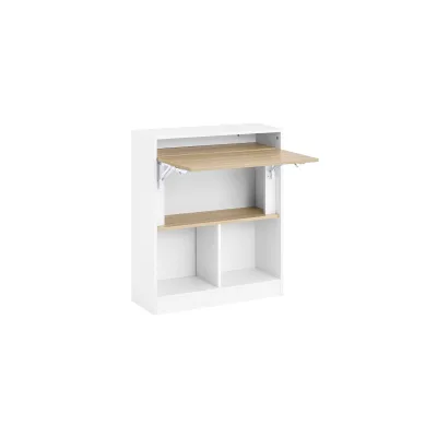 SoBuy Schreibtisch mit einer Tür Weiß 70x57x85cm Modern