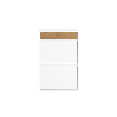 SoBuy Schuhschrank mit 1 Schublade Weiß 61x25x91cm Nordisch
