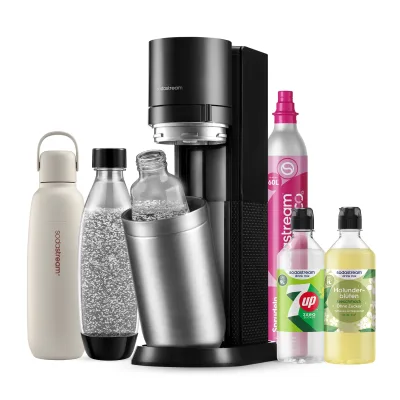 Sodastream DUO Titan Wassersprudler Bundle Titan (Sand) Allround + Sirup