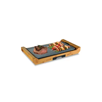 SOGO Elektronischer Grill mit Bambus Tablett