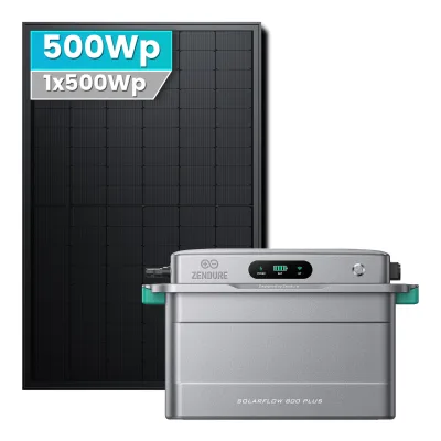 SolarMars® 500W Balkonkraftwerk mit Speicher,Zendure SolarFlow 800 Plus