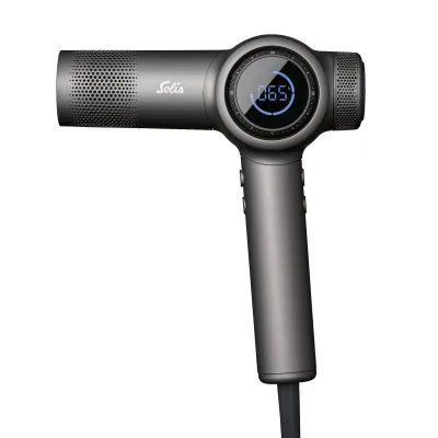 Solis Haartrockner, LED Display, 4 Einstellmöglichkeiten, 1600 W, 365g