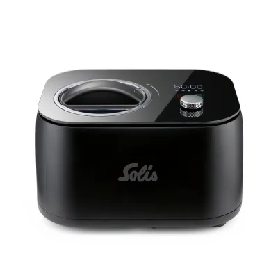 Solis Ice Dream Eismaschine Kompressor 1 Liter Eis Joghurt, Rezeptbuch