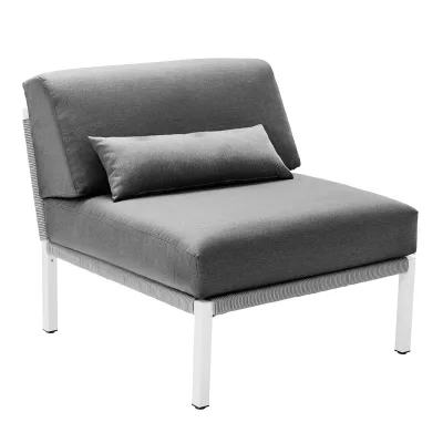 Solpuri CLUB Anbau-Modul - Aluminium String-Flex weiß-grey / Bombay anthrazit