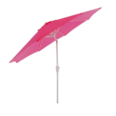 Sonnenschirm Asti, Gartenschirm, Ø 3m neigbar Polyester/Alu 5kg ~ pink