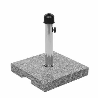 Sonnenschirmständer MCW-F92, Schirmständer Schirmhalter, Granit ~ 23kg eckig grau