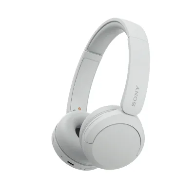 Sony WH-CH520 Weiß On-Ear Kopfhörer (Connect App, bis zu 50h Wiedergabezeit, 3 Minuten Schnellladen, Bluetooth, Mikrofon, Mehrfachkopplung)