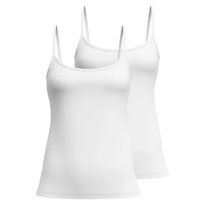 Spaghetti-Top Essential Cotton Damen Unterhemd