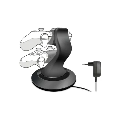 SPEEDLINK TWINDOCK Charging System with A/C Adapter - for PS4, black