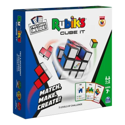 Spin Master - Strategiespiel - Rubiks Cube It ab 7 Jahren Blockbauspiel für 2 Spieler