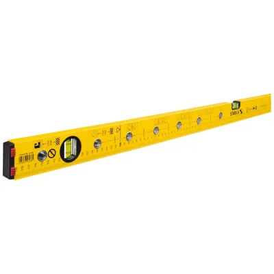 Stabila Wasserwaage Type 70 Electric, 120 cm, mit Markierungshilfen für Elektroinstallationsarbeiten