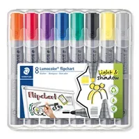 STAEDTLER® Flipchartmarker Lumocolor® 356 2 und 2-5 mm 8 St./Pack.