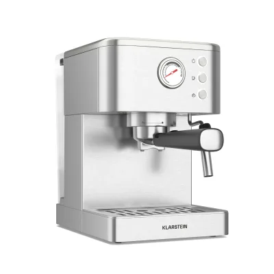 SteelPresso  Siebträgermaschine   Kompakt   20 bar   Steamer   Warmhalteplatte