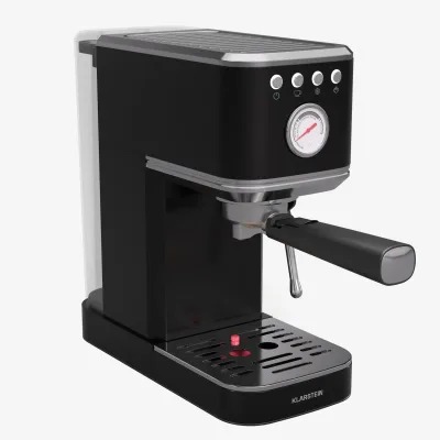 SteelPresso Slim Espressomaschine   Siebträger   inkl. Zubehör Schwarz