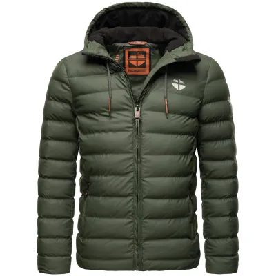 STONE HARBOUR Herren Winterjacke Wasserdichte Gesteppte Winter Regenjacke Zaharoo