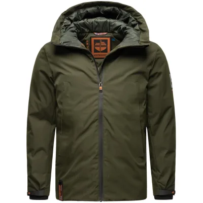 STONE HARBOUR Sportliche Herren Outdoorjacke Wasserdichte Winterjacke mit Kapuze Moagaa