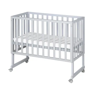 Roba Beistellbett Taupe, Hellgrau 45x90 cm