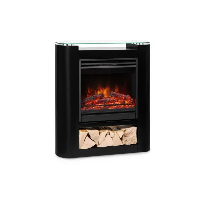Studio 5 Arc  Elektrokamin 1800 W LED-Flammen Heizlüfter Fernbedienung Schwarz