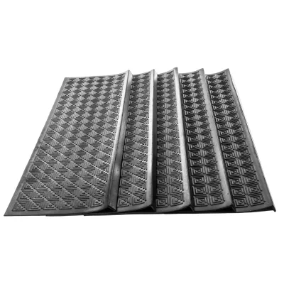 Stufenmatten FREDERIKE 5er-Set  Außenbereiche Treppenmatten Antirutschmatte 25x89 cm