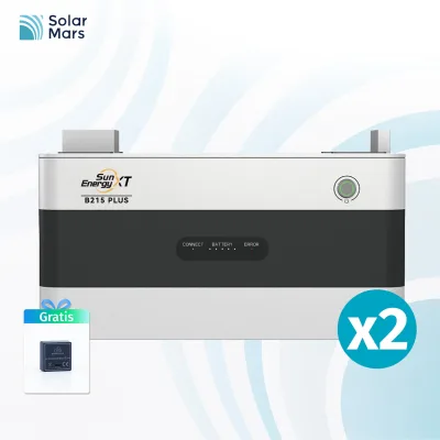 SunEnergyXT B215 Plus 2er-Set Erweiterungsakkus 2×2150Wh Solarspeicher – 4,3 kWh Gesamtkapazität