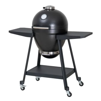 Modante Holzkohlegrill Schwarz 115x118x65 cm
