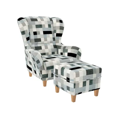 Supellex Ohrensessel Mehrfarbig 92x108x92 cm