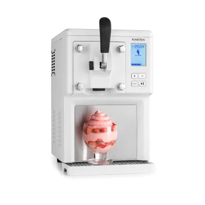 Sweet Sundae Eiscrememaschine Kompressor 1,5l Edelstahl weiß