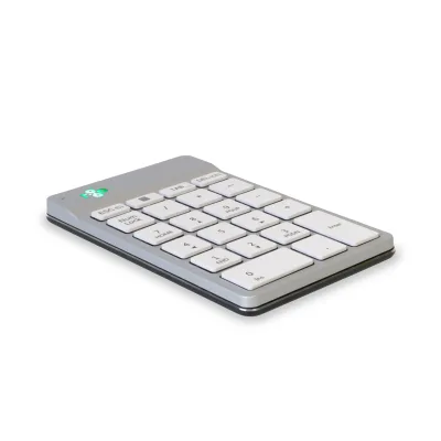 Tastatur R-Go Numpad Break, ergonomischer Ziffernblock mit Pausensoftware, bluetooth, weiß