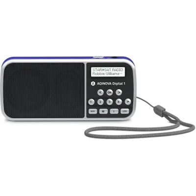 TechniSat AQINOVA Digital 1   Kompaktes DAB+ Radio mit Akku & USB