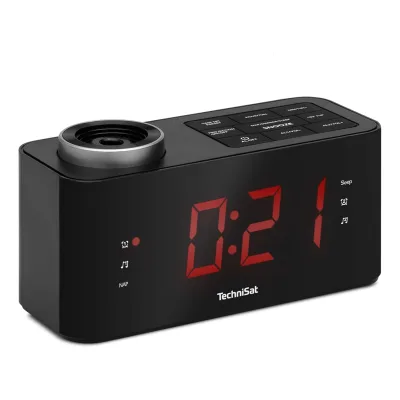 TechniSat DIGICLOCK 3   Radiowecker mit Projektion, UKW-Radio & Snooze